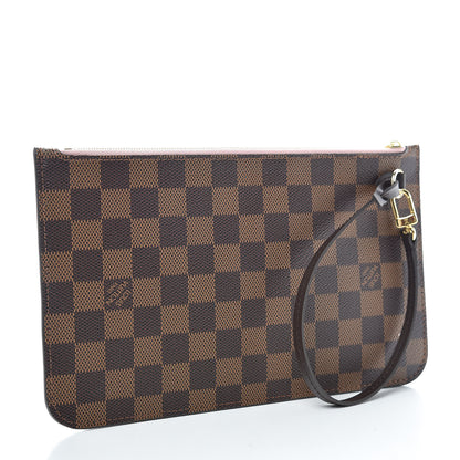 Louis Vuitton Damier Ebene Neverfull MM GM Pochette Rose Ballerine 3 of 7
