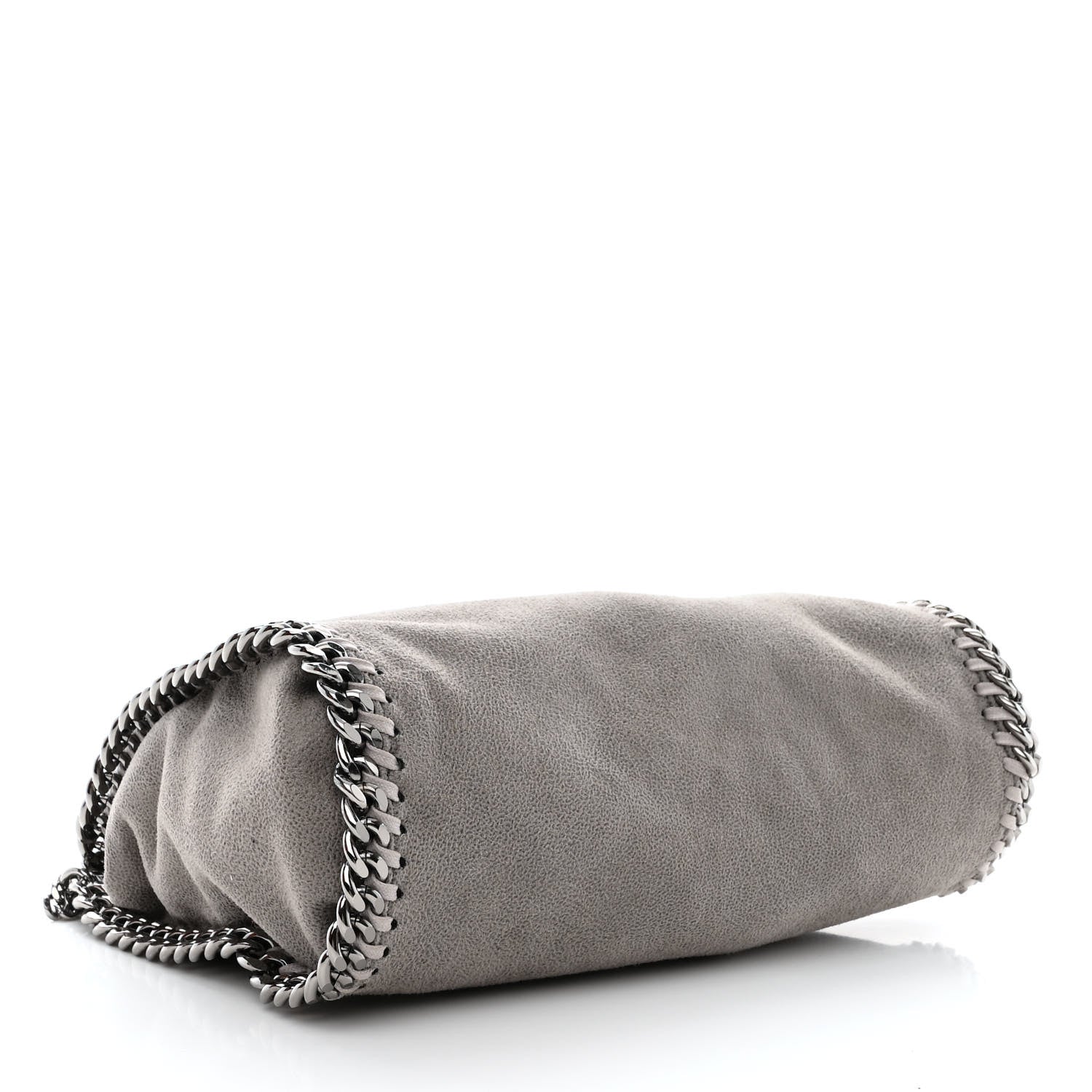 Stella McCartney Shaggy Deer Mini Falabella Fold Over Tote Light Grey 4 of 12