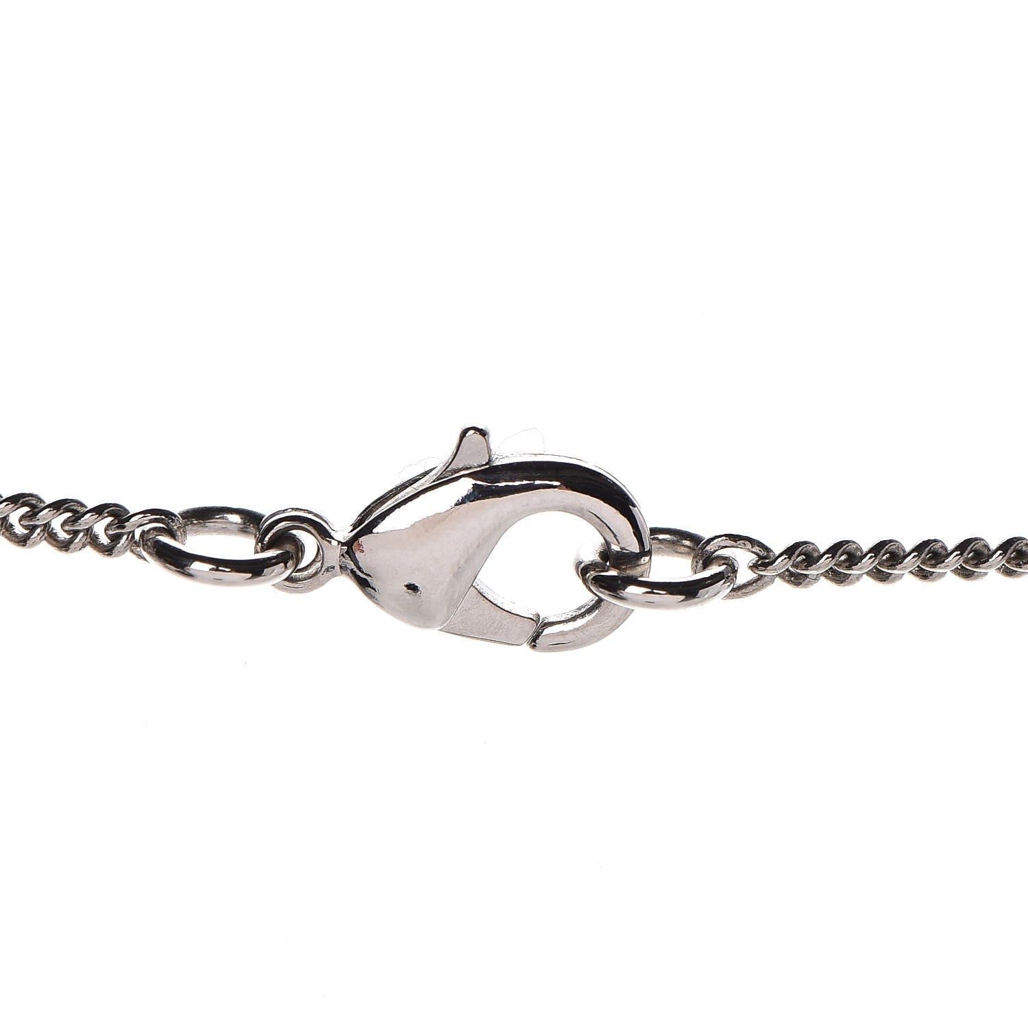Chanel Crystal Strass Necklace Silver 4 of 6