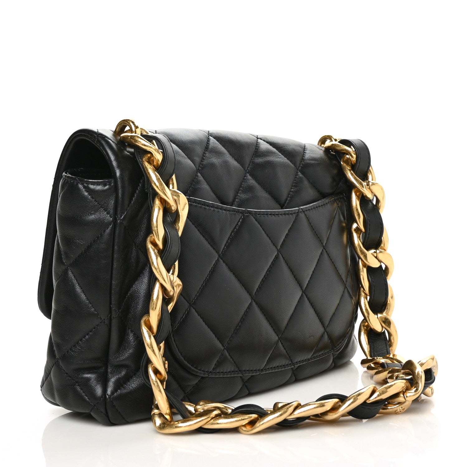 Chanel Lambskin Quilted Large CC Funky Town Flap Black 3 of 10