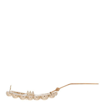 Chanel Metal Beaded CC Hair Clip Gold 3 of 5