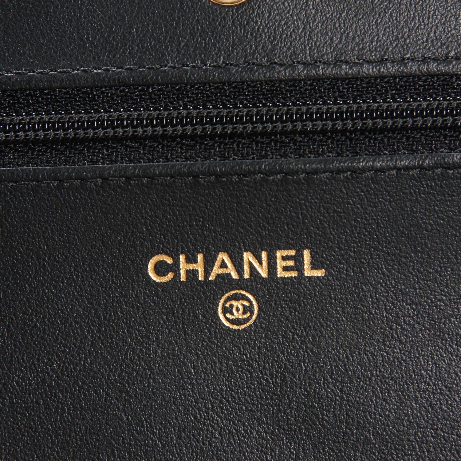 Chanel Aged Calfskin Quilted Lucky Charms 2.55 Reissue Wallet On Chain WOC Black 6 of 8