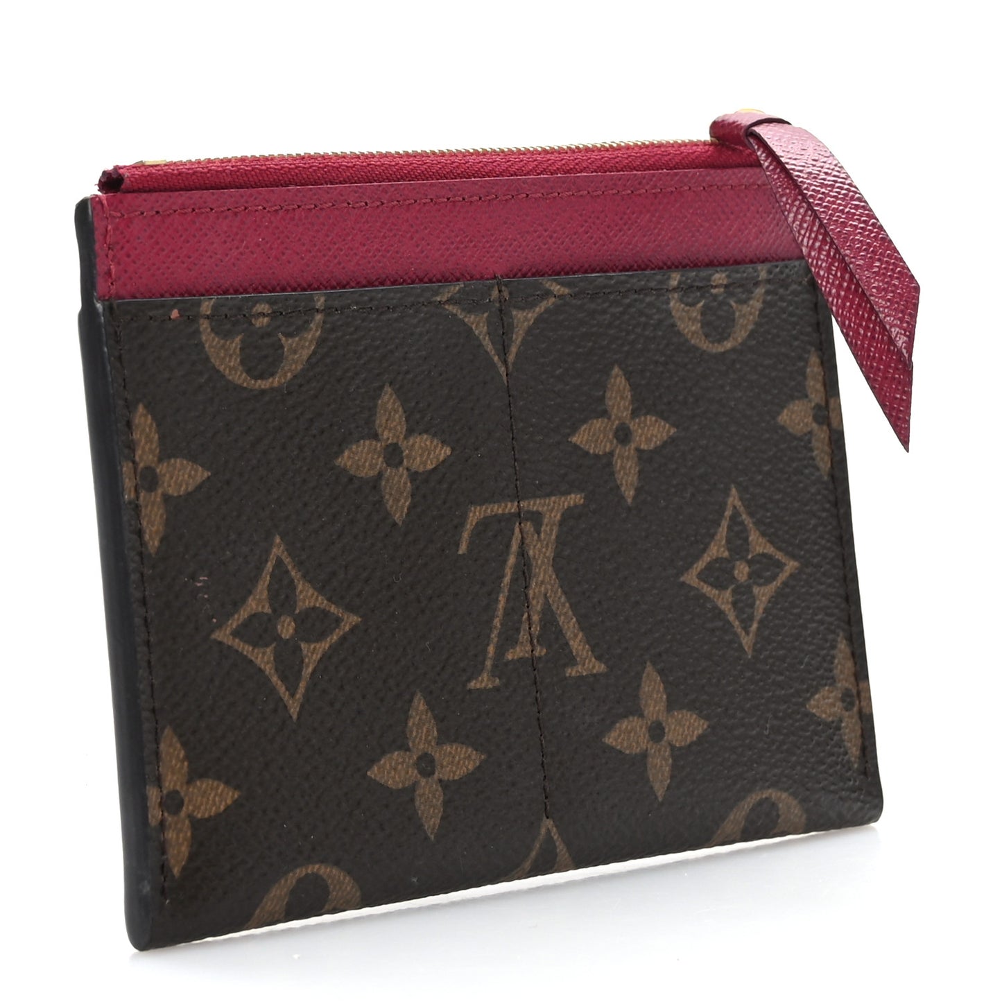 Monogram Zipped Card Holder