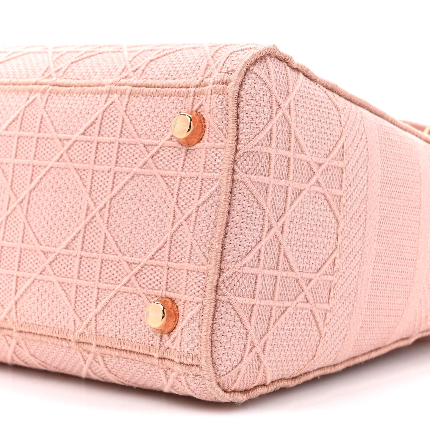 Canvas Embroidered Medium Lady D-Lite Bois De Rose