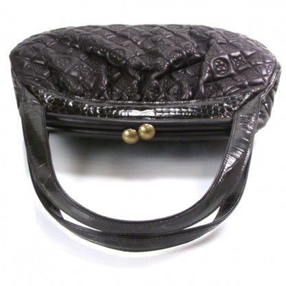 Louis Vuitton Monogram Vienna Alligator Sac Fermoir GM Aubergine 7 of 10