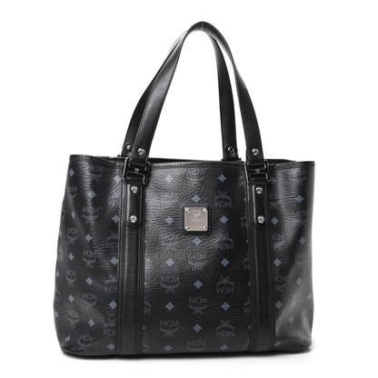MCM Visetos Shopping Tote Black 1 of 9