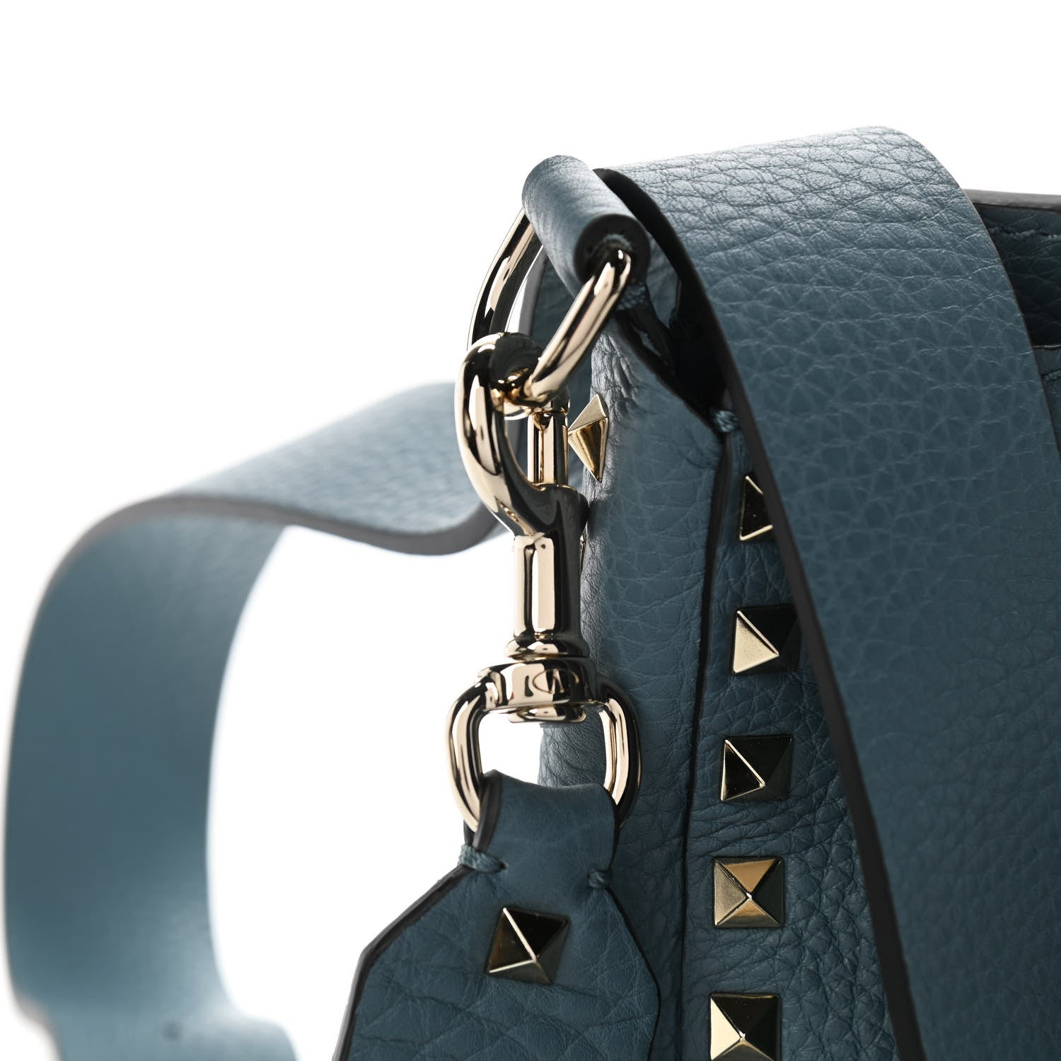 Valentino Garavani Pebbled Calfskin Mini Rockstud Flip-Lock Messenger Bag Amadeus 14 of 14