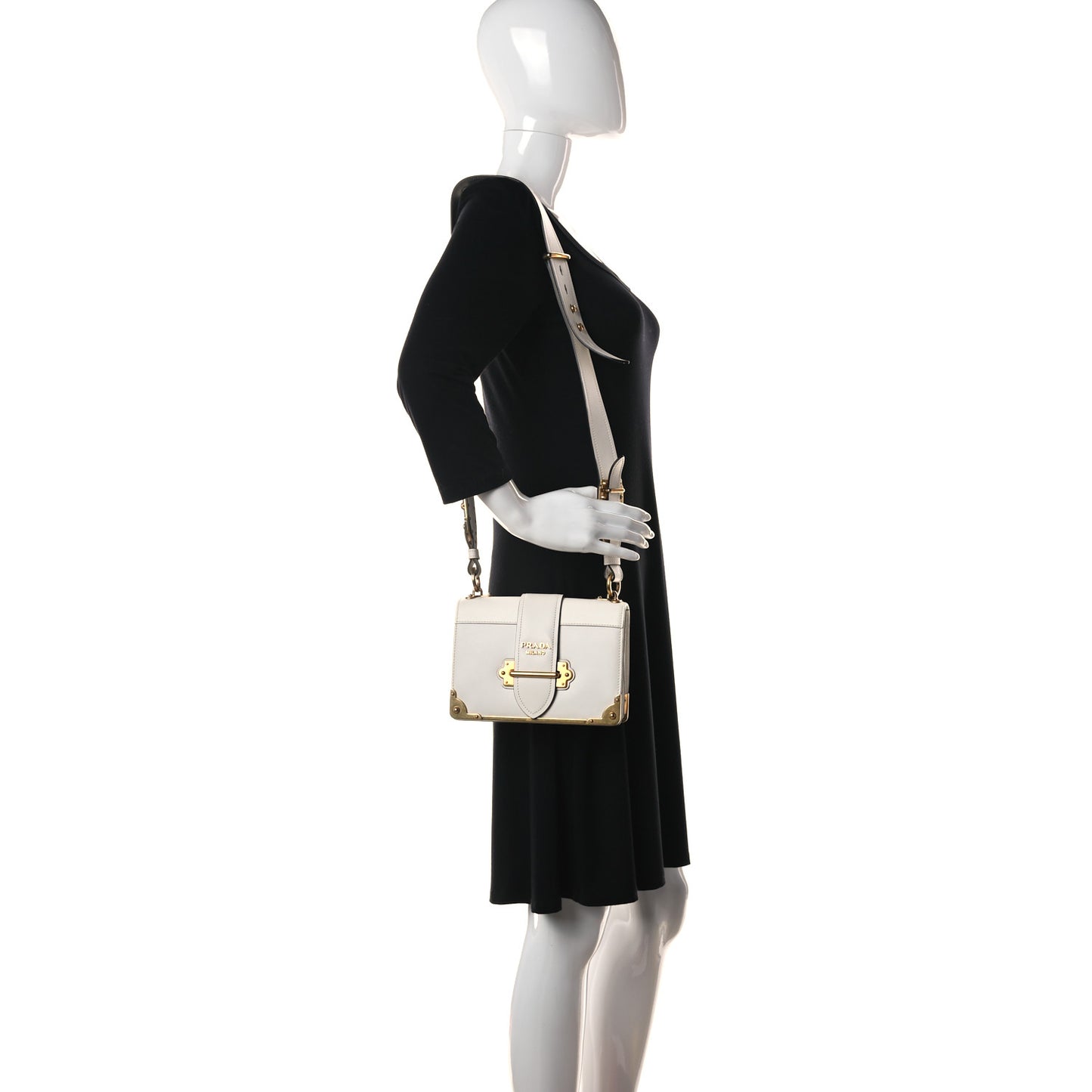 City Calfskin Saffiano Cahier Bag Talco