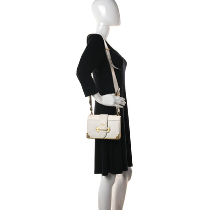 Prada City Calfskin Saffiano Cahier Bag Talco 2 of 17