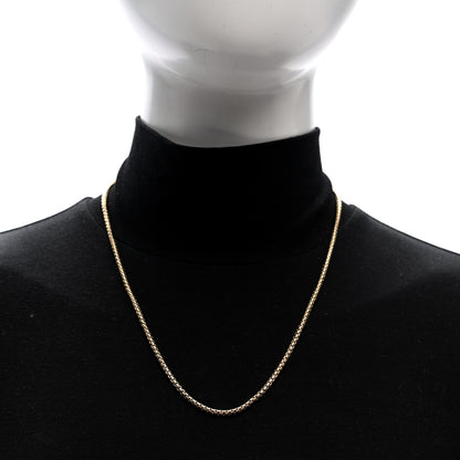David Yurman 18K Yellow Gold 2.7mm Box Chain Necklace 20" 2 of 4