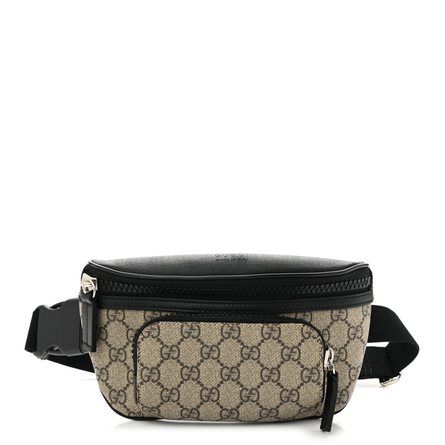 GG Supreme Monogram Belt Bag Black