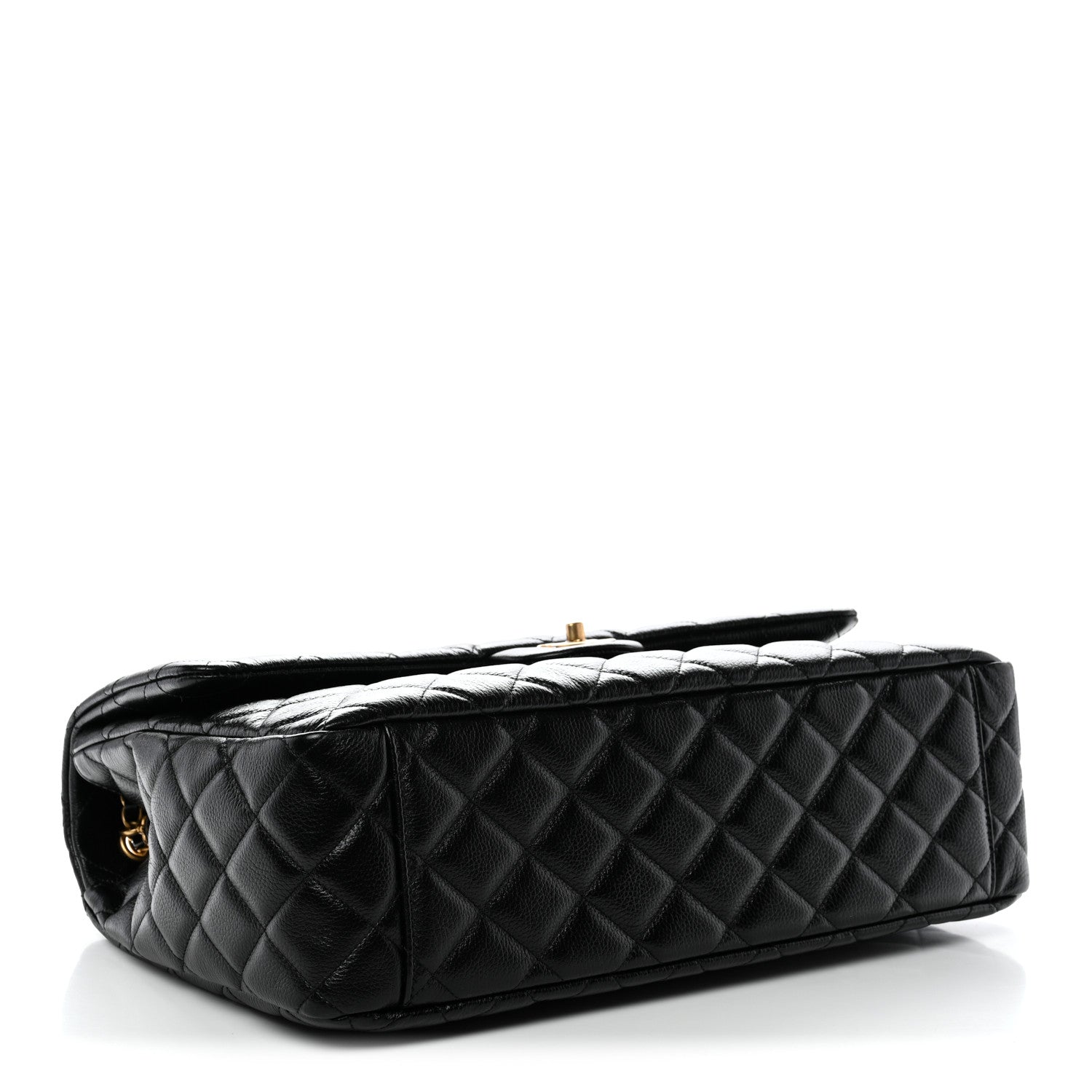 Chanel Grained Calfskin Quilted XXL Travel Flap Bag Black 4 of 10