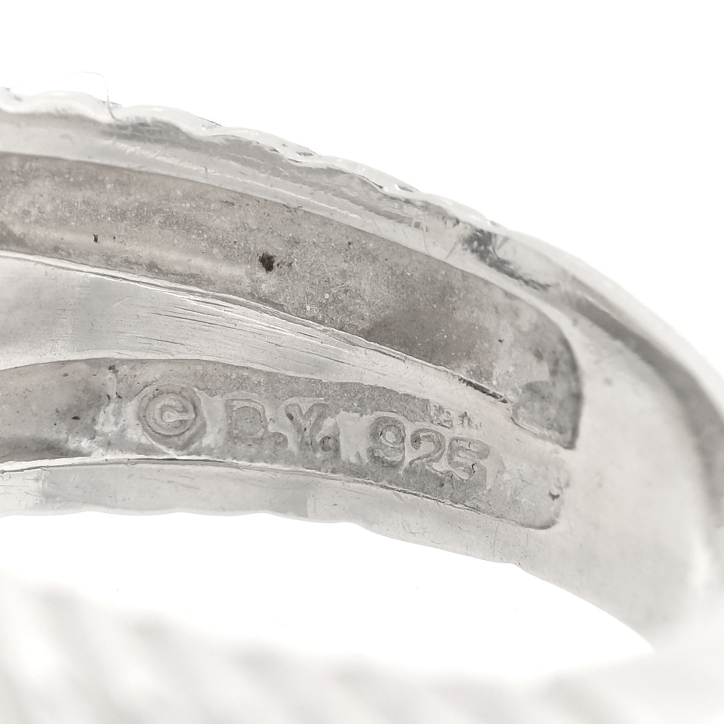 Sterling Silver Diamond Prasiolite 11mm Albion Ring 57 8
