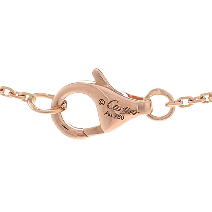Cartier 18K Pink Gold Rose Quartz Diamond Caresse D'Orchidees Par Cartier Pendant Necklace 4 of 4