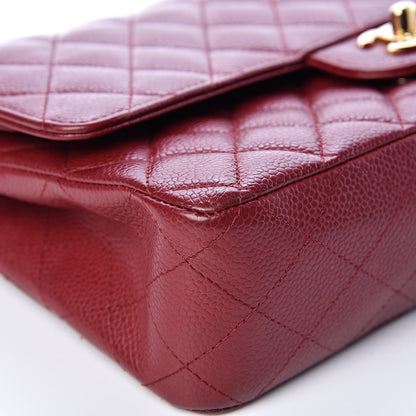Chanel Caviar Quilted Medium Double Flap Red 11 of 16