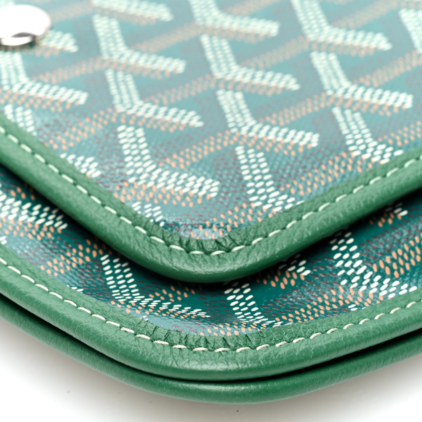 Goyardine Plumet Wallet Clutch Green