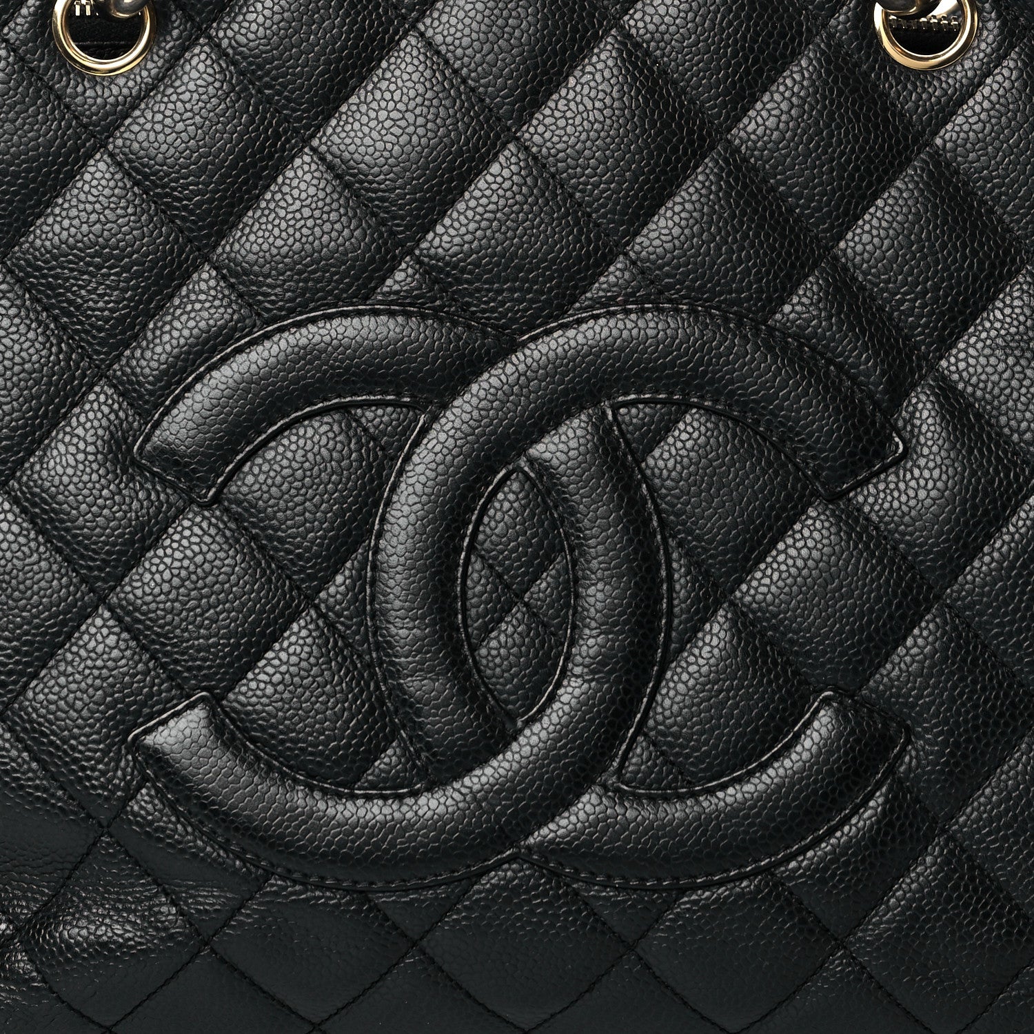 Chanel Caviar Quilted Grand Shopping Tote GST Black 8 of 18