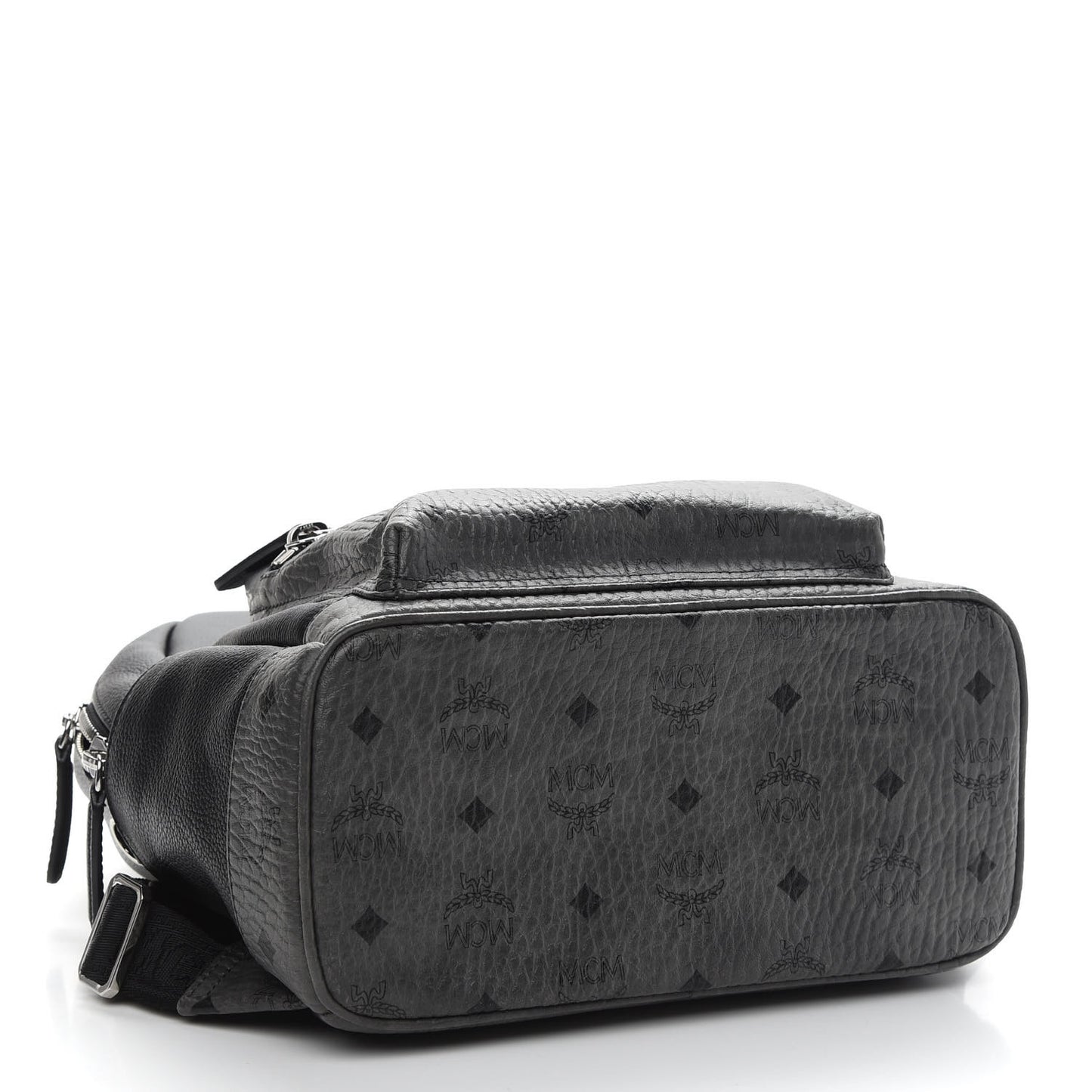 Grained Calfskin Visetos Small Stark Backpack Black