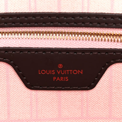 Louis Vuitton Damier Ebene Neo Neverfull MM Rose Ballerine 6 of 17