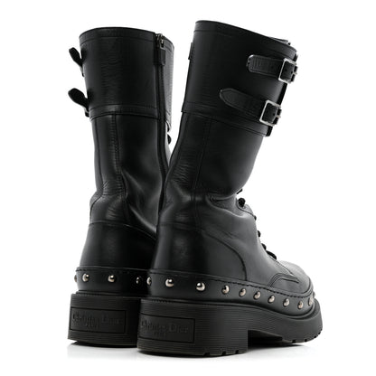 Christian Dior Calfskin Diorquake 25mm Combat Boots 39 Black 5 of 16
