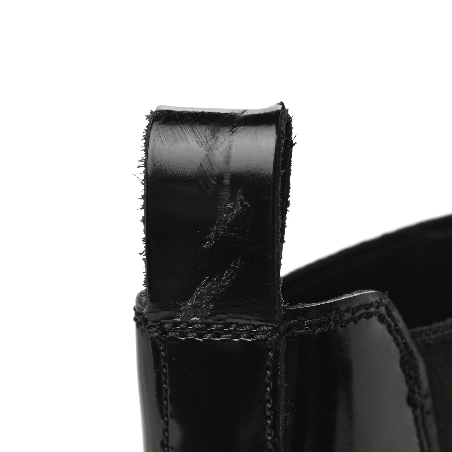 Valentino Garavani Patent Calfskin Rockstud Chelsea Ankle Boots 41 Black 6 of 12