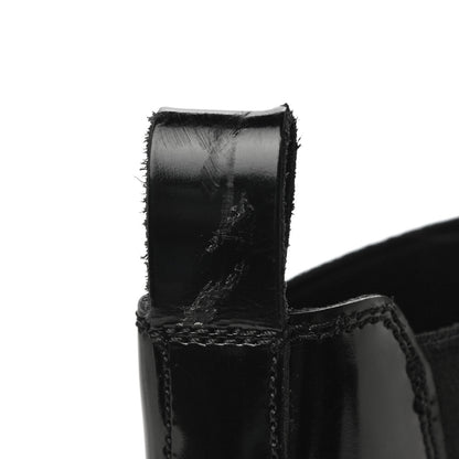 Valentino Garavani Patent Calfskin Rockstud Chelsea Ankle Boots 41 Black 6 of 12