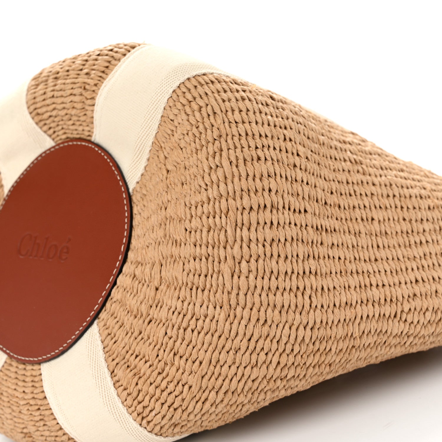 Chloe X MIFUKO Raffia Large Woody Basket Bag White 9 of 10