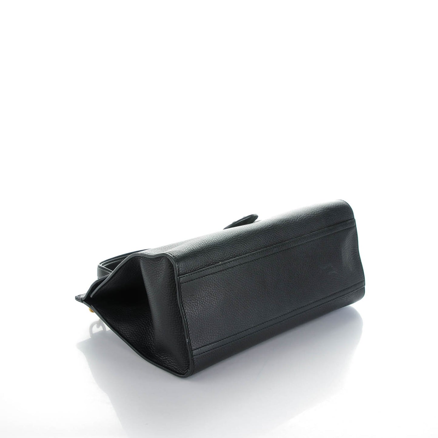 Calfskin Small GG Marmont Top Handle Bag Black