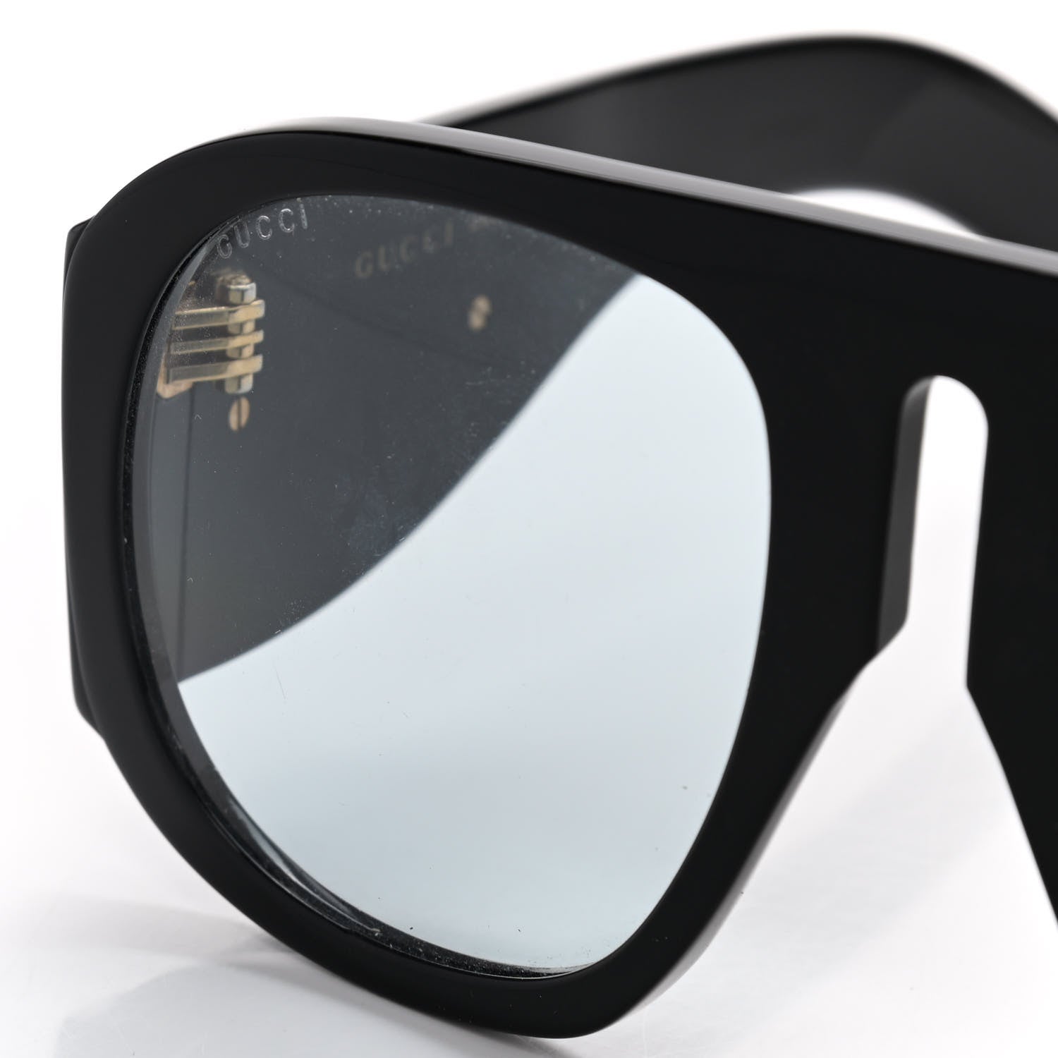 Gucci Oversized Aviator Sunglasses GG0152S Black 7 of 7