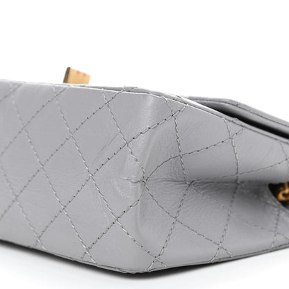 Chanel Aged Calfskin Quilted 2.55 Reissue Mini Flap Grey 8 of 8