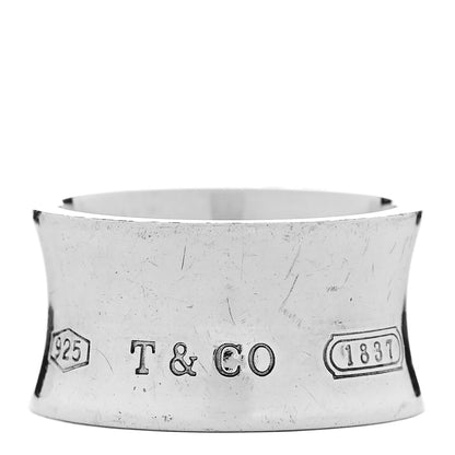 Tiffany Sterling Silver Wide 1837 Ring 58 8.5 1 of 4