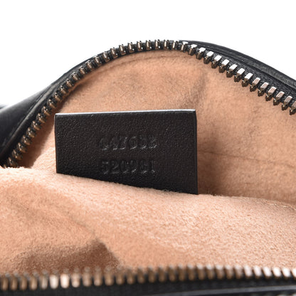 Gucci Calfskin Matelasse Small GG Marmont Chain Shoulder Bag Black 8 of 8