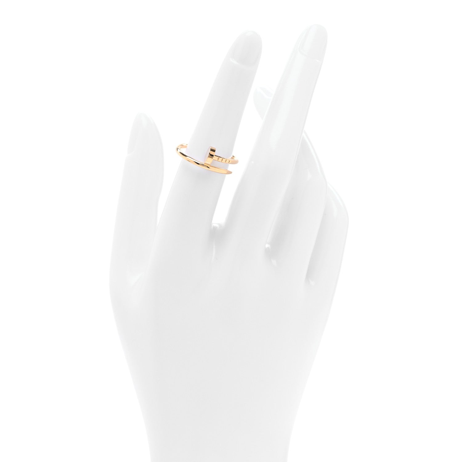Cartier 18K Yellow Gold Small Juste Un Clou Ring 53 6.5 2 of 5