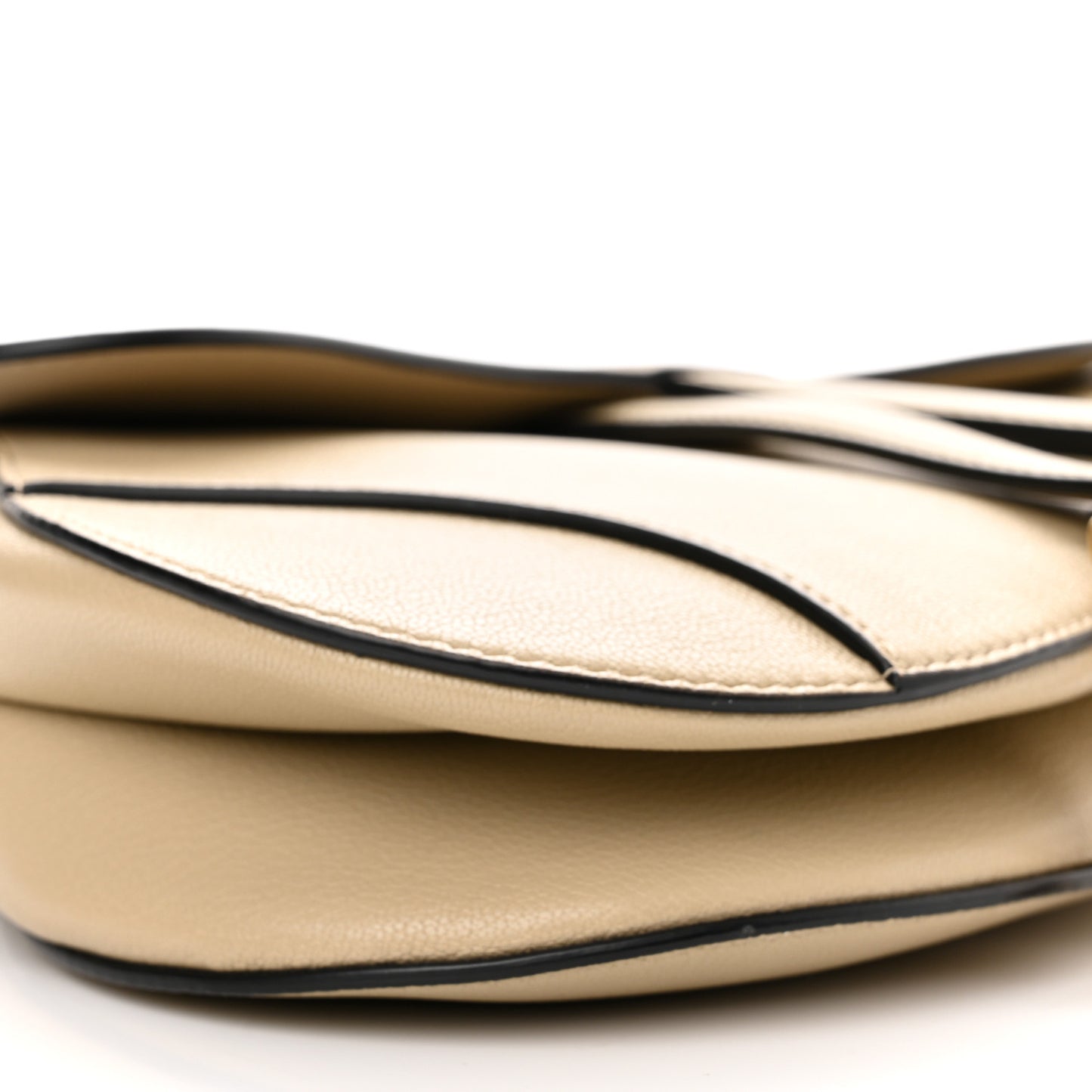 Grained Calfskin Saddle Bag Sand