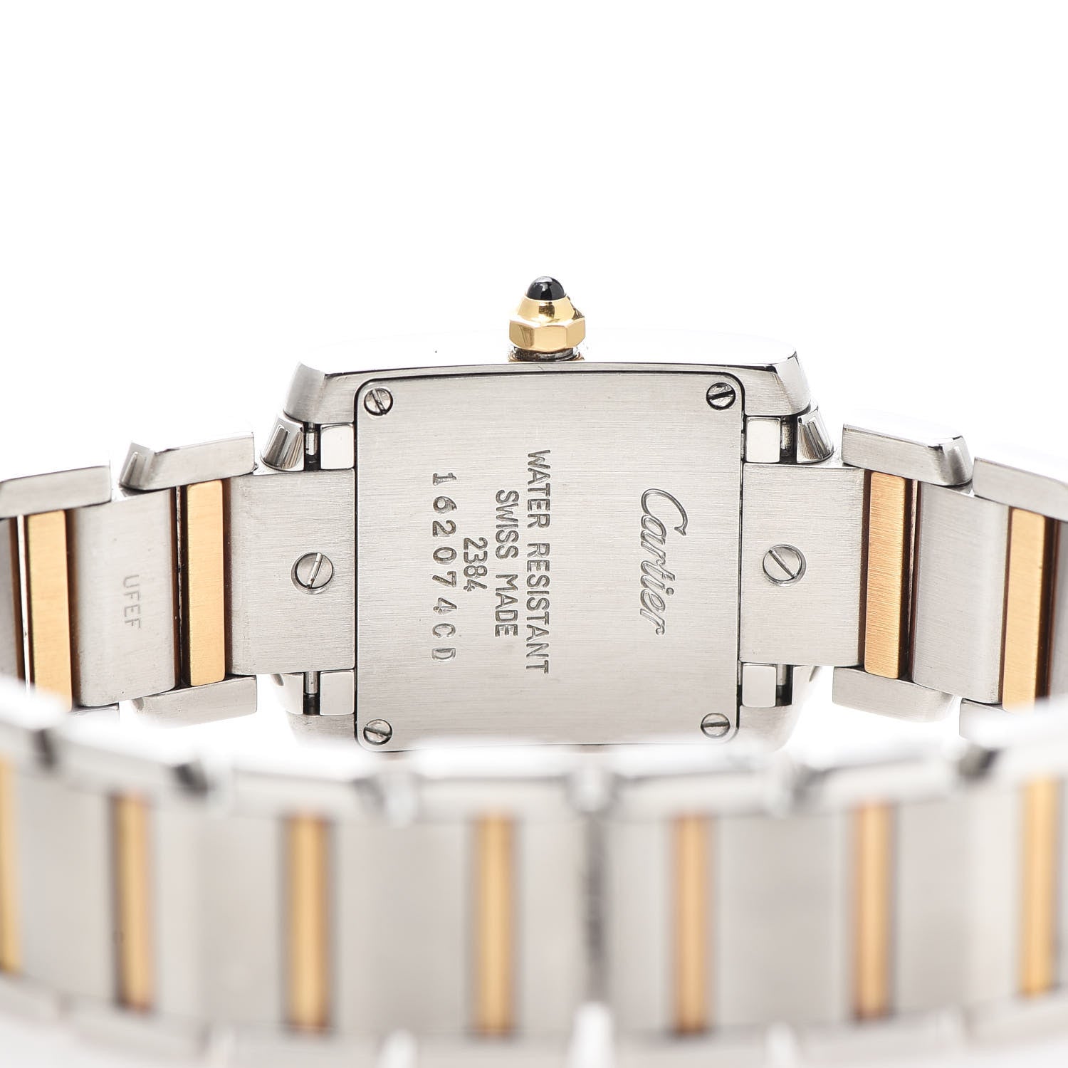 Cartier Stainless Steel 18K Yellow Gold 20mm Tank Francaise Quartz Watch 5 of 10