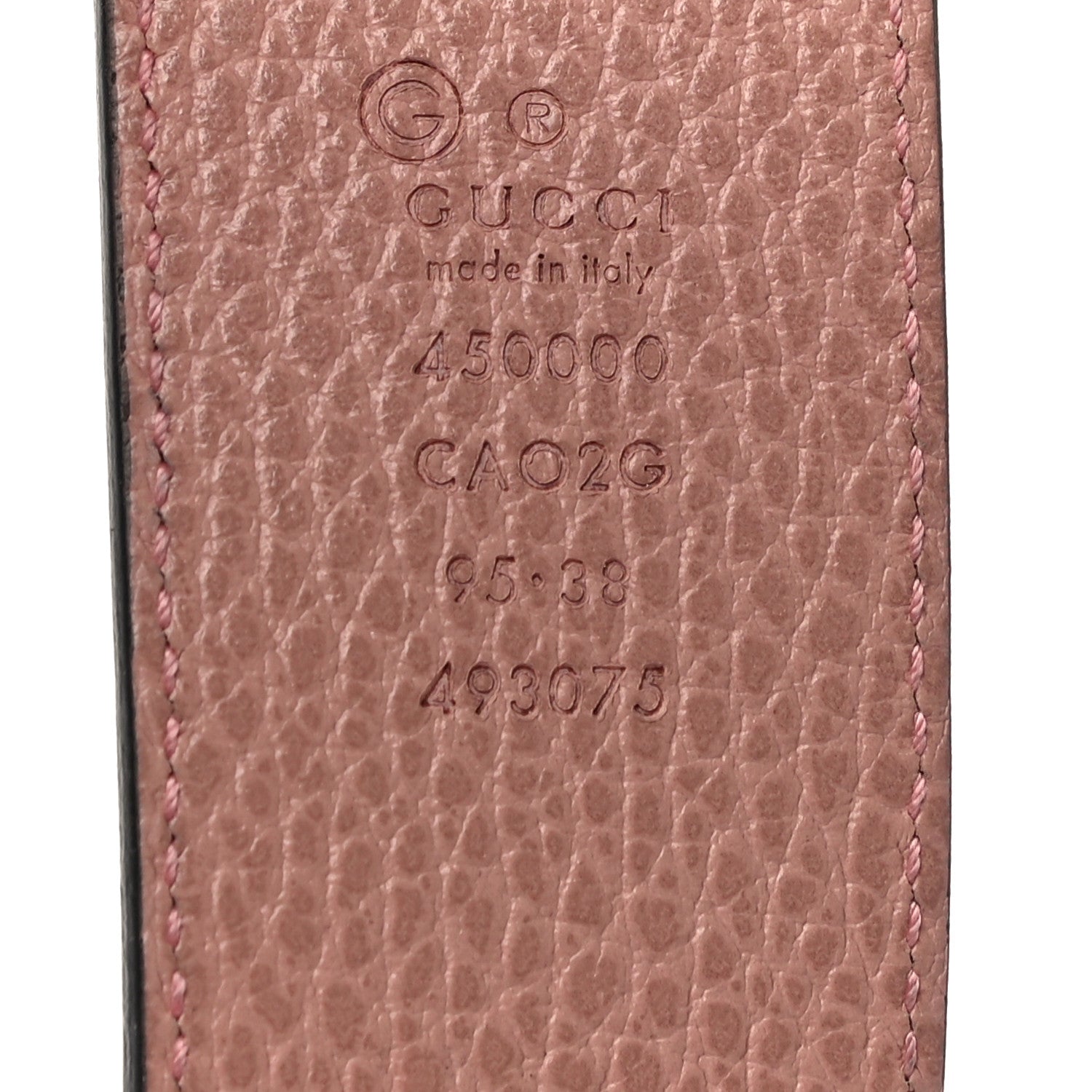 Gucci Calfskin 1973 Reversible Belt 95 38 Black Pink 8 of 9