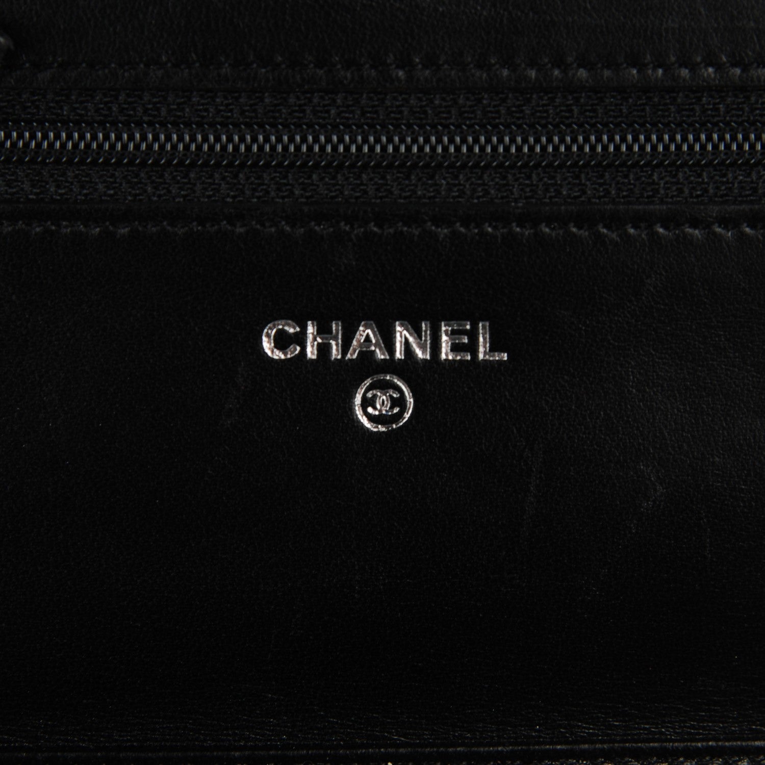 Chanel Lambskin Camellia Wallet on Chain WOC Black 7 of 9