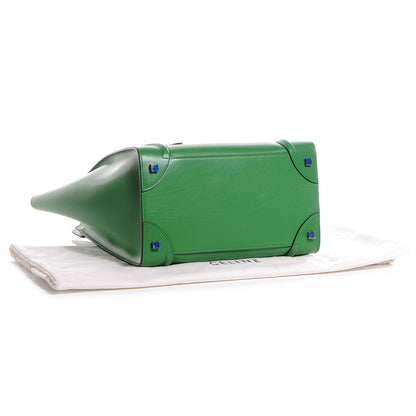 Celine Palmelato Leather Mini Luggage Bag Grass Green 8 of 8