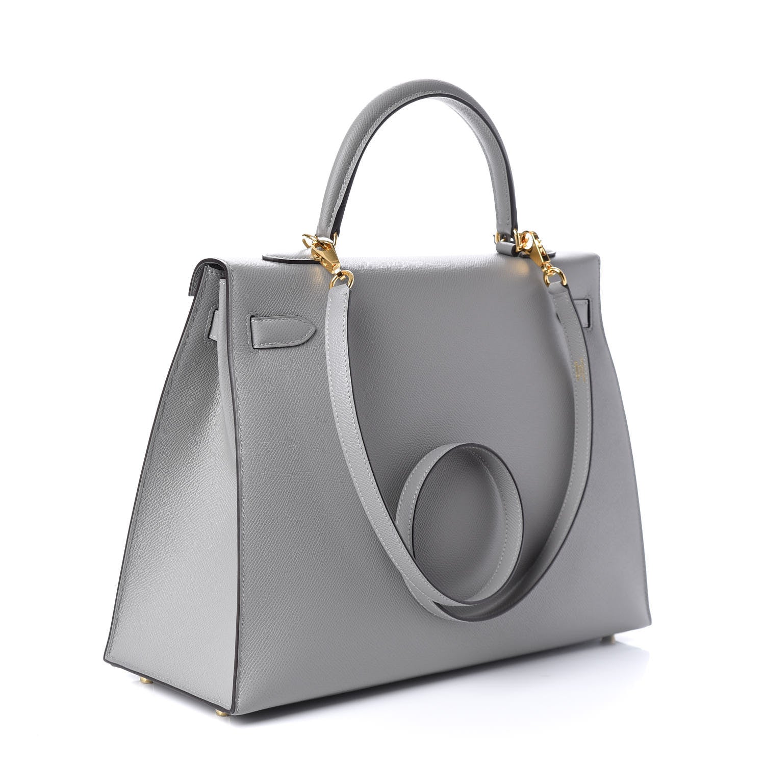 Hermes Epsom Kelly Sellier 35 Gris Mouette 3 of 9
