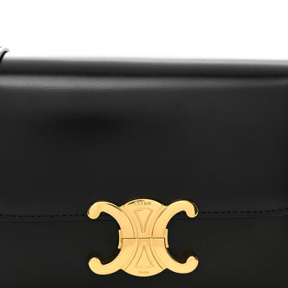 Celine Shiny Calfskin Teen Triomphe Black 5 of 10