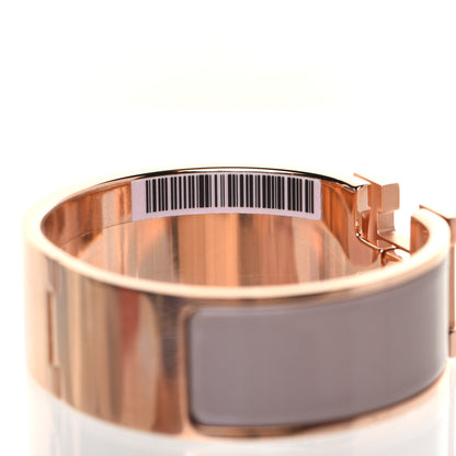Hermes Enamel Wide Clic Clac H Bracelet PM Marron Glace 5 of 7