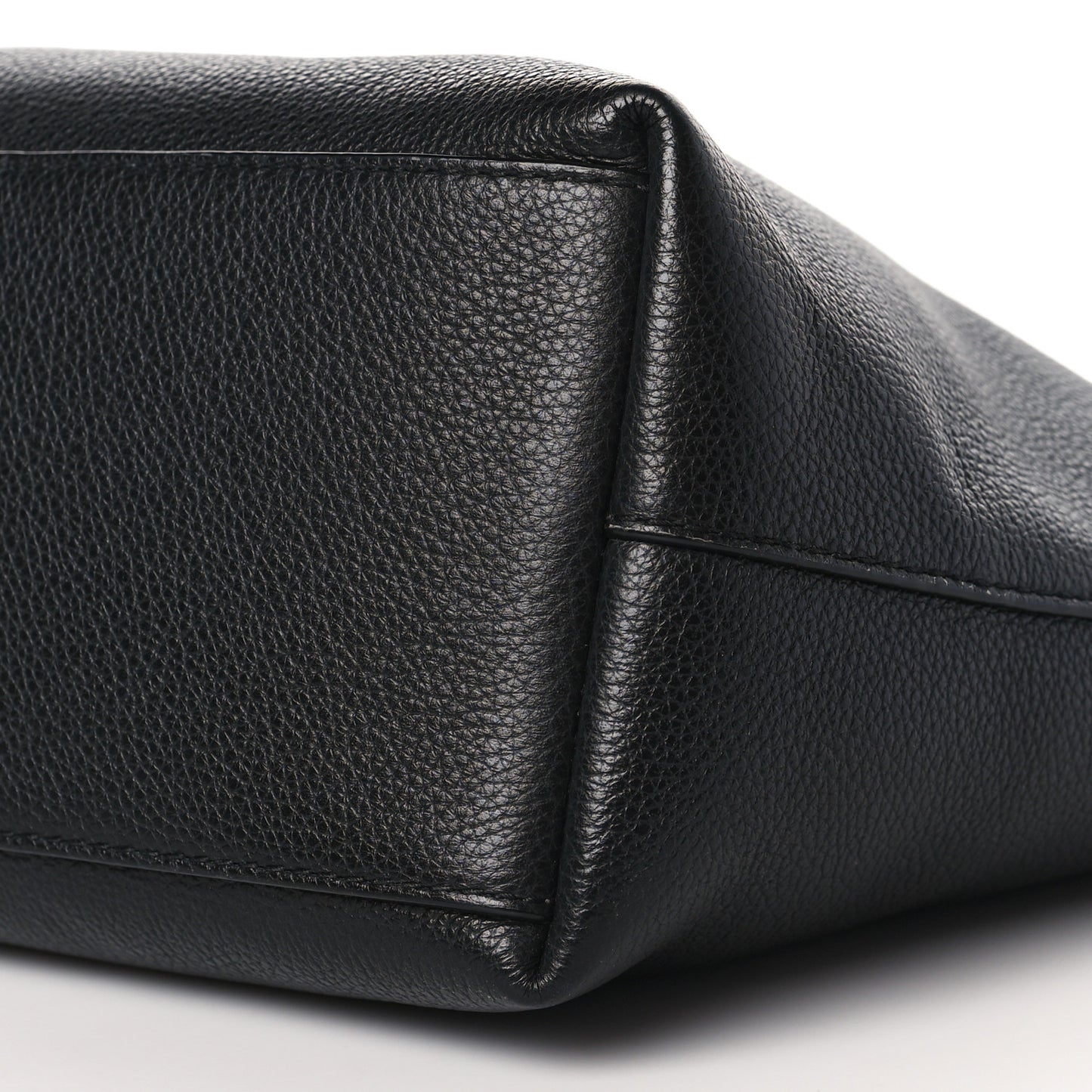 Grainy Calfskin Nine2Five East West Tote Black