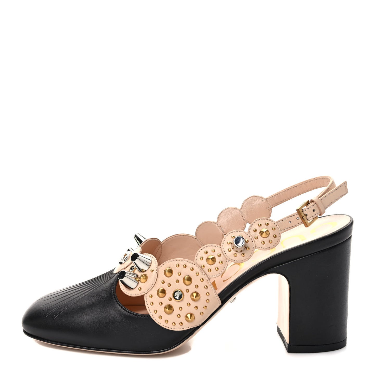 Malaga Kid Charlotte Pumps 38 Black Skin Rose