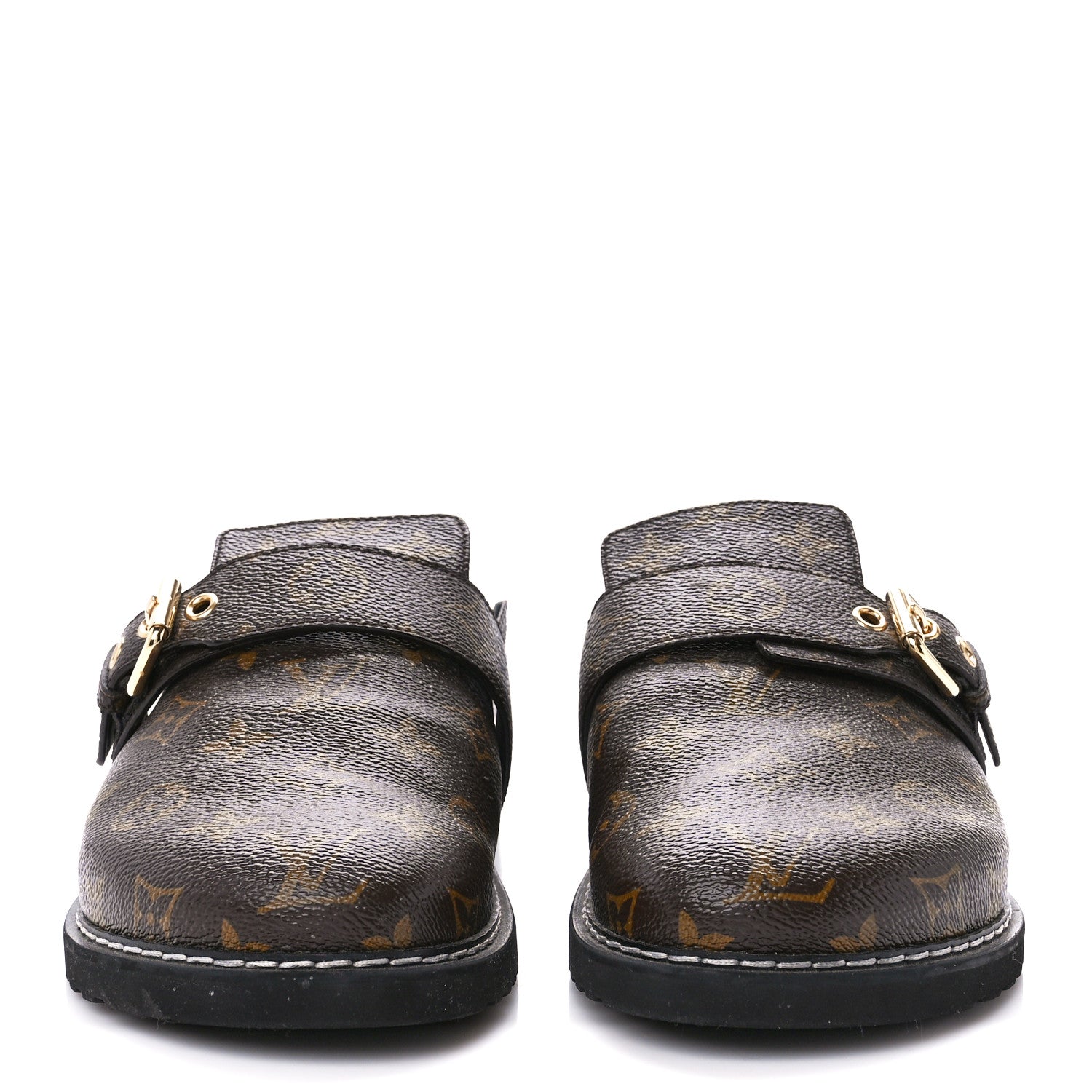 Louis Vuitton Patent Monogram Womens Cosy Flat Comfort Clog Mules 39 Brown 2 of 9