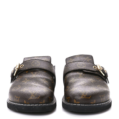 Louis Vuitton Patent Monogram Womens Cosy Flat Comfort Clog Mules 39 Brown 2 of 9