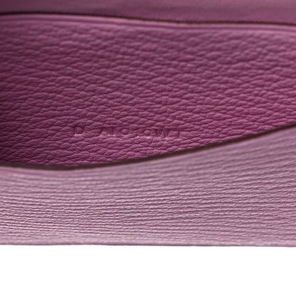 Hermes Chevre Mysore Bearn Card Holder Wallet Mauve Sylvestre 7 of 10