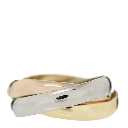 Cartier 18K Pink Yellow White Gold Classic Les Must De Cartier Trinity Ring 49 4.75 3 of 5