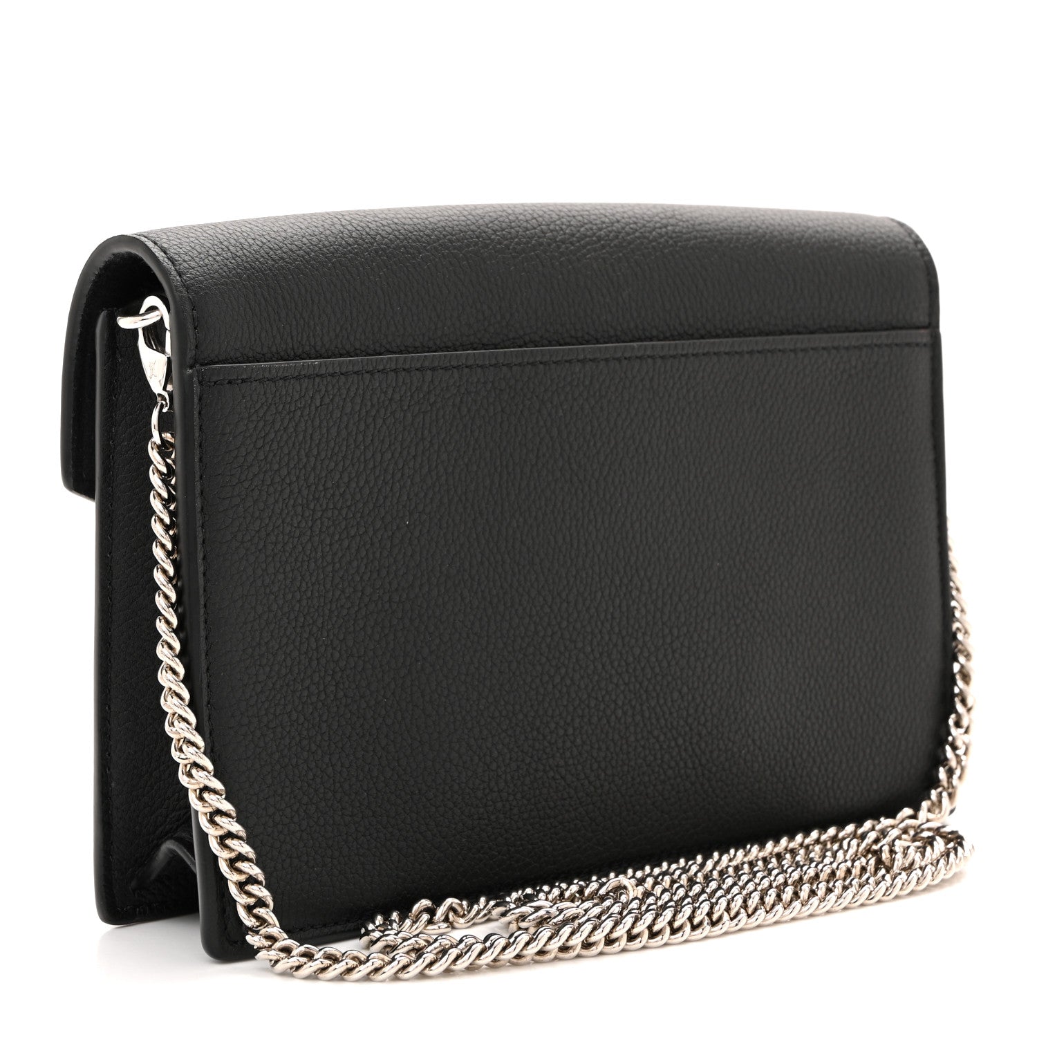 Louis Vuitton Soft Calfskin My Lockme Chain Pochette Black 3 of 9