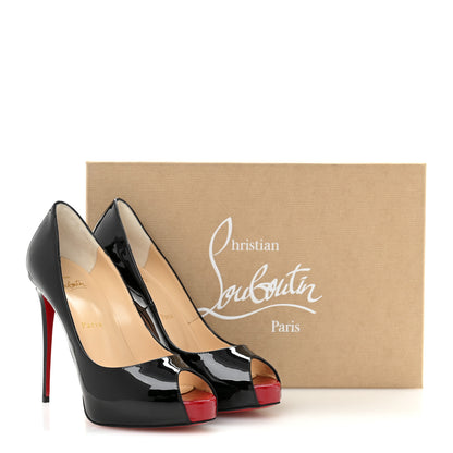 Christian Louboutin Patent New Very Prive 120 Pumps 38 Black 9 of 9