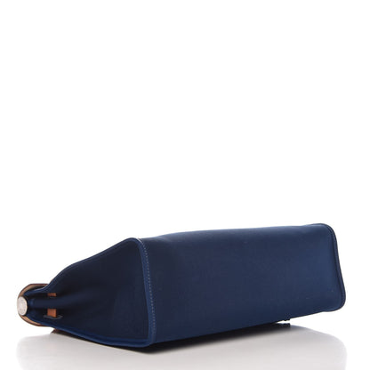 Hermes Vache Hunter Toile Herbag Zip 31 PM Bleu De Malte 5 of 9
